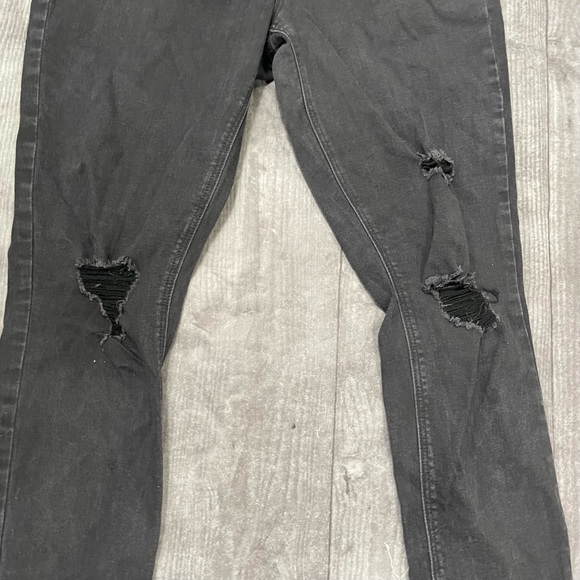 Old Navy Black Rockstar Super Skinny High Rise Distressed Jeans - Picture 4 of 5